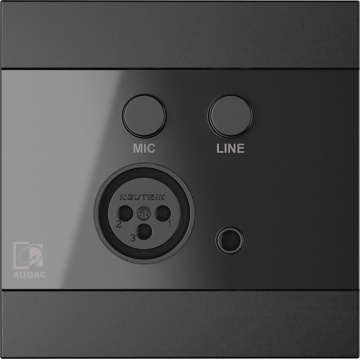 Audac WP210/B - Panou de intrare audio