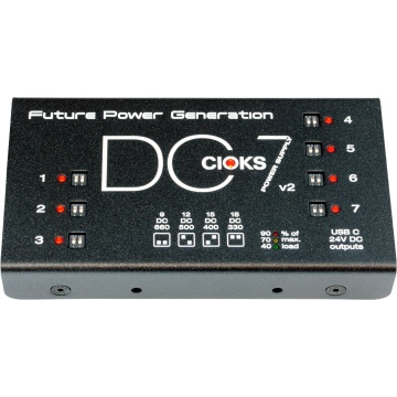 CIOKS DC7 v2 - Sursa de alimentare izolata pentru pedale de efect cu 7 iesiri DC configurabile USB-C si iesire AUX 24 V - Img 4