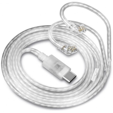 KZ Acoustics Silver Cable USB Type C NO MIC 47-34 - Cablu pentru casti in-ear