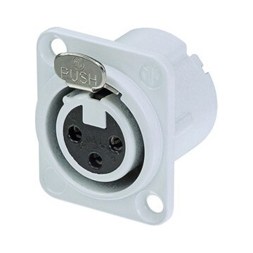 Neutrik NC3FD-LX-WT - Conector XLR mama 3 pini