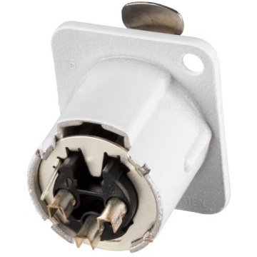 Neutrik NC3FD-LX-WT - Conector XLR mama 3 pini - Img 3