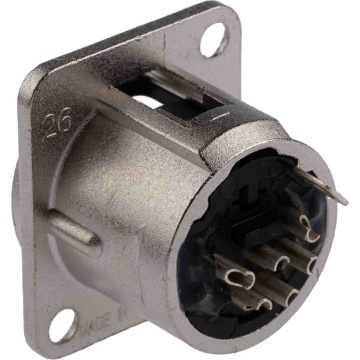 Neutrik NC6MD-L-1 - Conector XLR tata 6 pini - Img 4