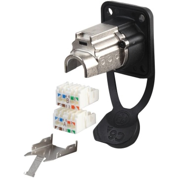 Neutrik NE8FDX-Y6-W - Conector RJ45 pentru panou - Img 3