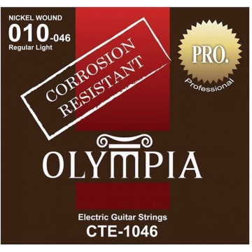 Olympia CTE1046 Otel-Nichel Regular-Light 10-46 - Set 6 corzi chitara electrica