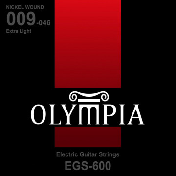 Olympia EGS600 Otel-Nichel Extra-Light 09-46 - Set 6 corzi chitara electrica subtiri