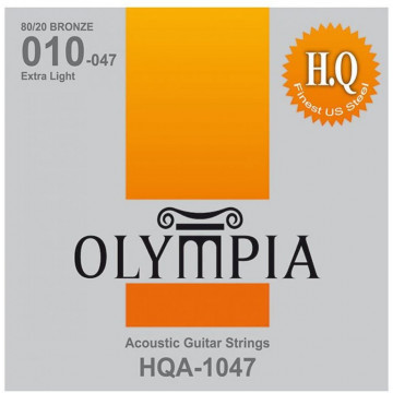 Olympia HQA1047 Bronz Extra-Light 10-47 - Set corzi chitara acustica subtiri