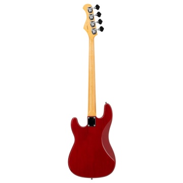Prodipe Guitars PJ90 MA Alder 4 Trans Red - Chitara bass electrica - Img 2