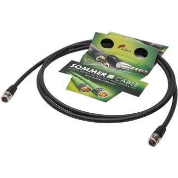 Sommer Cable DZGR-0050-SW-SW SC-Vector PLUS Black 0.5 m - Cablu BNC