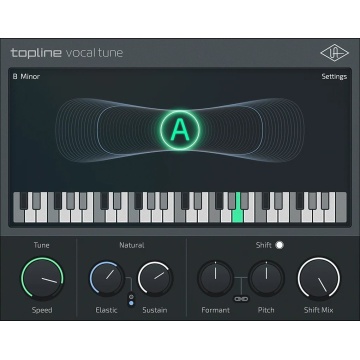 Universal Audio UAD Topline Vocal Tune - Plugin corectie vocala avansata cu functie de shift si capabilitati MIDI