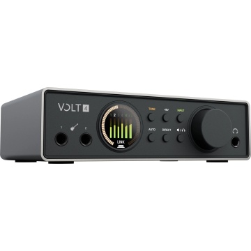 Universal Audio Volt 4 Gen 2 - Interfata audio USB 12x6 32-bit/192 kHz cu 2 preamp-uri Tone Shaping ADAT MIDI Auto-Gain si Smart Display