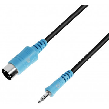 Adam Hall 3 Star 3.5 mm TRS MIDI - DIN 5-pin 3m - Cablu MIDI