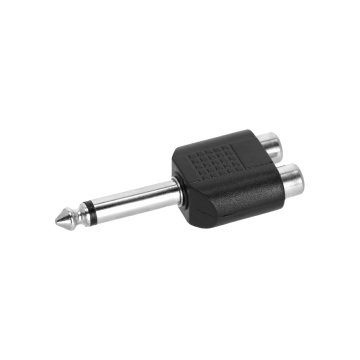 Adam Hall 4 STAR AY RF2 JM2 - Adaptor Y 2 x RCA mama - Jack 6.3 mm tata TS - Img 4