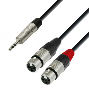 Adam Hall 4Star TRS-2XLRf 3m - Cablu adaptor Y