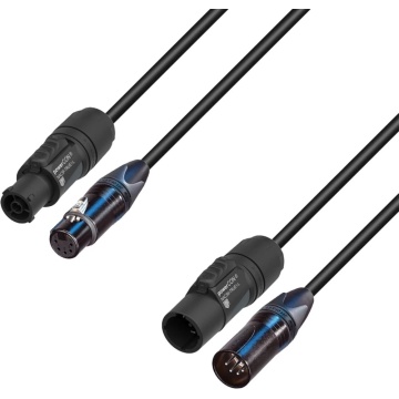 Adam Hall 5 STAR H TCON 5D 1000 10m - Cablu hibrid DMX si alimentare XLR 5 pini / Neutrik TRUE1 10 m