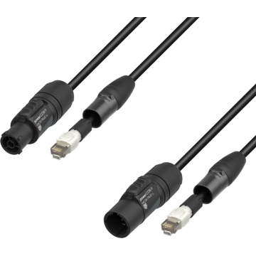 Adam Hall 5 STAR H TCON N 0150 1.5m - Cablu hibrid de Retea si Alimentare Powercon TRUE1 - Img 2