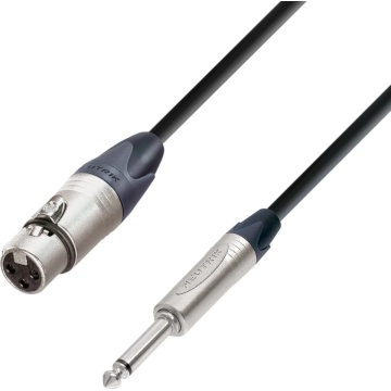 Adam Hall 5Star Mic XLRf-TS 3m - Cablu de microfon XLR mama / Jack 6.3 mm