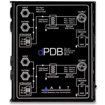 ART dPDB – Dual Passive Direct Box - DI box