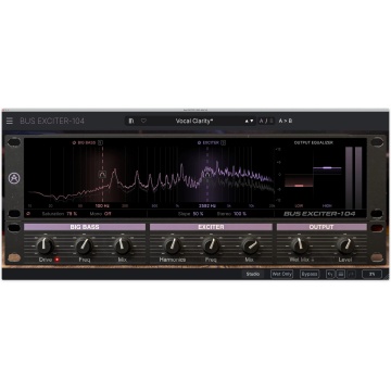 Arturia Bus Exciter-104 - Plugin audio enhancer dual-band pentru frecvente joase medii si inalte