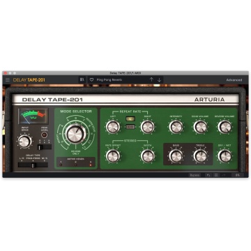 Arturia Delay TAPE-201 - Plugin delay stereo cu banda magnetica spring reverb si 3 capete de delay - Img 2