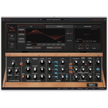 Arturia Mini V4 - Plugin sintetizator virtual analog cu 3 oscilatoare polifonie 6 voci si arpegiator - Img 2