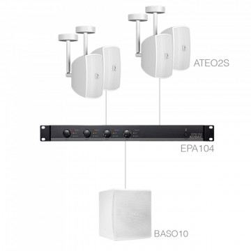 Audac SUBLI2.5EC/W - Sistem complet pentru instalatii audio fixe