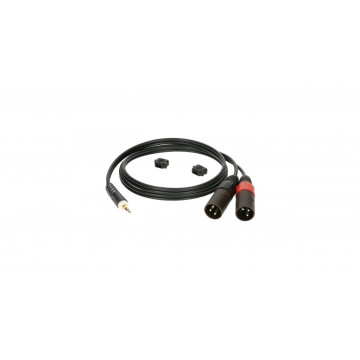 KLOTZ AY9-0100 Jack 3.5 mm tata - 2 x XLR tata - Cablu adaptor Y - Img 2