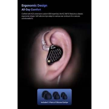 KZ Acoustics AM16 Bass Enhanced Tuning - Casti in-ear - Img 12