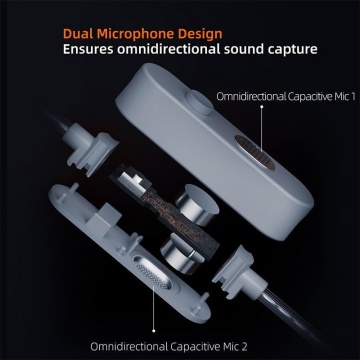 KZ Acoustics M2 Type C Cable Silver-Plated - Cablu pentru casti in-ear - Img 7