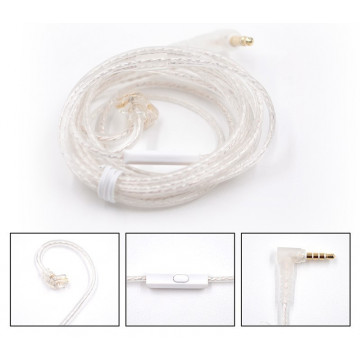 KZ Acoustics Silver Cable C PIN MIC 47-24 - Cablu pentru casti in-ear