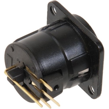 Neutrik NC3FD-H-B - Conector XLR mama 3 pini - Img 3