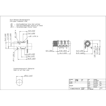 Neutrik NRJ6HF-AU - Conector jack mama pentru PCB/panou - Img 2