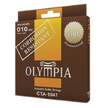 Olympia CTA1047 Bronz Extra-Light 10-47 - Set corzi chitara acustica subtiri