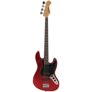 Prodipe Guitars JB80 RA Candy Red - Chitara bass electrica
