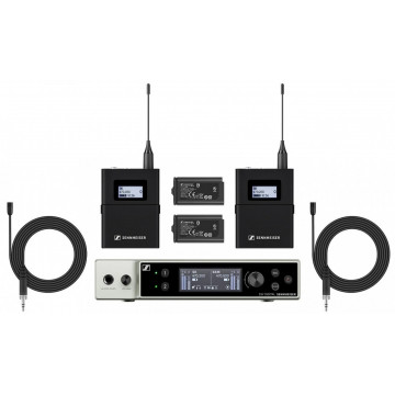 Sennheiser EW-DX MKE 2 Set (S2-10) - Sistem wireless cu 2 microfoane lavaliera