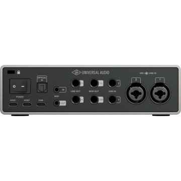 Universal Audio Volt 4 Gen 2 - Interfata audio USB 12x6 32-bit/192 kHz cu 2 preamp-uri Tone Shaping ADAT MIDI Auto-Gain si Smart Display - Img 3