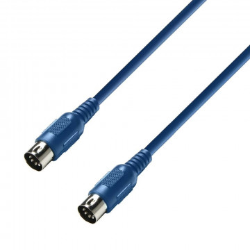 Adam Hall 3Star MIDI BLU 0.75m - Cablu MIDI