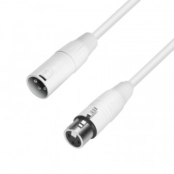 Adam Hall 4Star Mic XLR 5m SNOW - Cablu microfon XLR tata - XLR mama