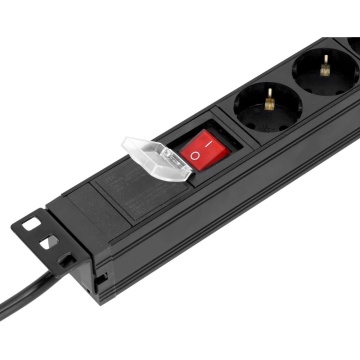 Adam Hall RACK PDU 7S 1.8m - Prelungitor rack 1U 7 prize cu intrerupator - Img 3