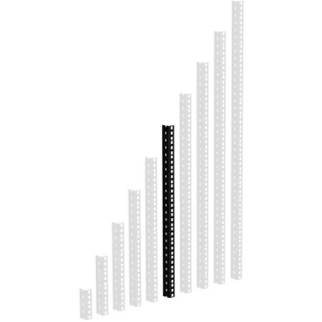 Adam Hall Rack Rail 12 Black - Banda rack 12U