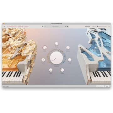 Arturia Augmented GRAND PIANO - Plugin instrument virtual hibrid pian acustic si sintetizator cu 300 preseturi MPE si arpegiator