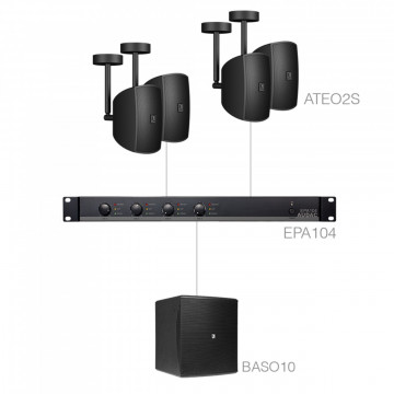 Audac SUBLI2.5EC/B - Sistem complet pentru instalatii audio fixe