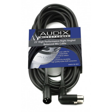 Audix CBLDR25 - Cablu unghi dreapta XLR-XLR