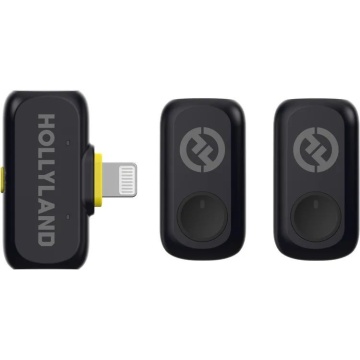 Hollyland LARK A1 Mini Duo Lightning - Space Gray - Sistem Lavaliera Wireless 2.4 GHz cu 2 Transmitatoare - Img 2