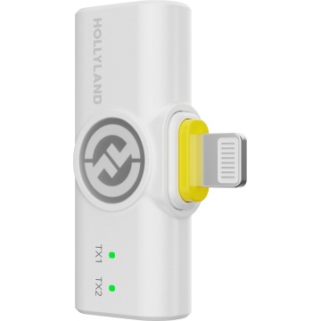 Hollyland LARK M2 Combo - Ivory White - Sistem Lavaliera Wireless 2.4 GHz cu 2 Transmitatoare - Img 11