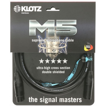 KLOTZ M5KBFM M5 Mic XLR 3m - Cablu microfon XLR tata - XLR mama