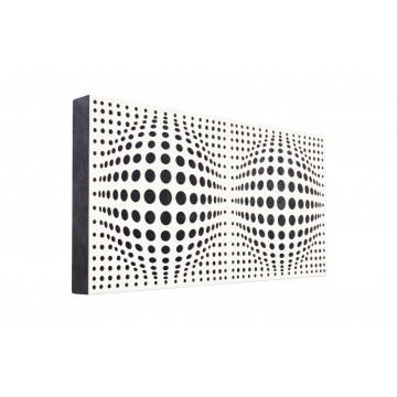 Mega Acoustic FiberPRO 120 AcouSphere Alb Negru - Panou acustic cu vata minerala