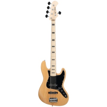 Prodipe Guitars JB90 MA Alder 5 Natural - Chitara bass electrica