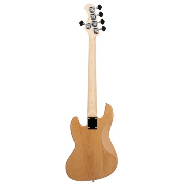 Prodipe Guitars JB90 MA Alder 5 Natural - Chitara bass electrica - Img 2