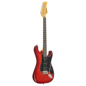 Prodipe Guitars ST 93 Alder Trans Red - Chitara electrica - Img 3