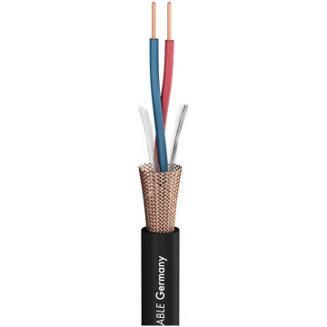 Sommer Cable 200-0051 Microphone Cable Club Series MKII, 2 x 0,34 mm2, PVC diametru 6,50 mm, Negru - Cablu de microfon la metru